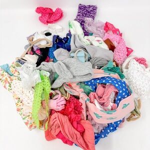 Bundle of 30+ Baby And Toddler Girl Headbands, Excellent Condition